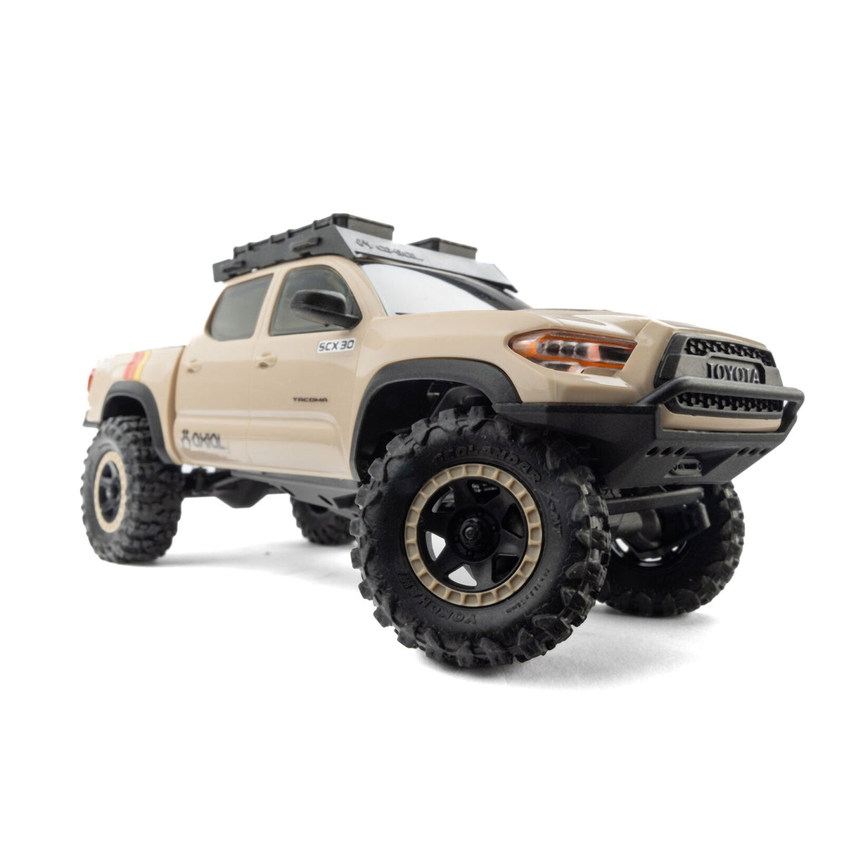 Axial - 1/30 SCX30 Toyota Tacoma TRD Pro 4X4 RTR, Overland Edition, Beige