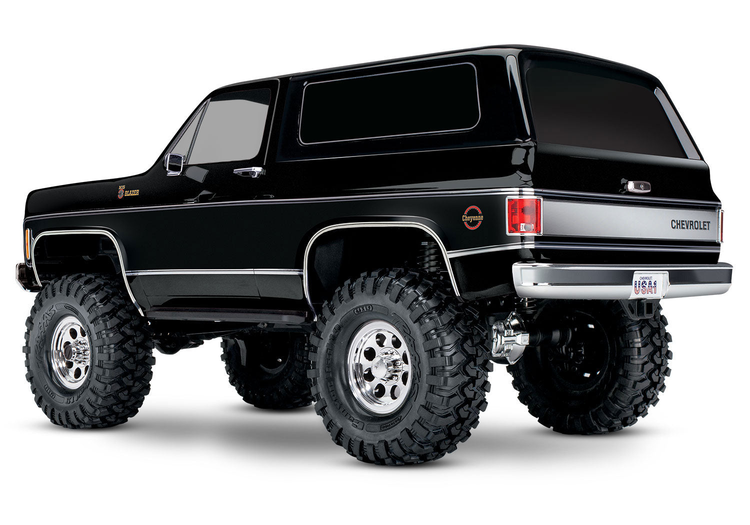 Traxxas - TRX-4® 1/10 Trail Crawler Truck w/1979 Chevy Blazer Clipless Body w/TQi 2.4GHz Radio, Negra