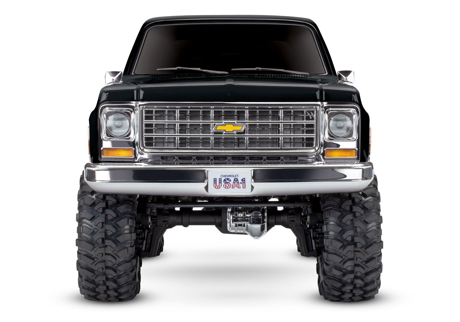 Traxxas - TRX-4® 1/10 Trail Crawler Truck w/1979 Chevy Blazer Clipless Body w/TQi 2.4GHz Radio, Negra