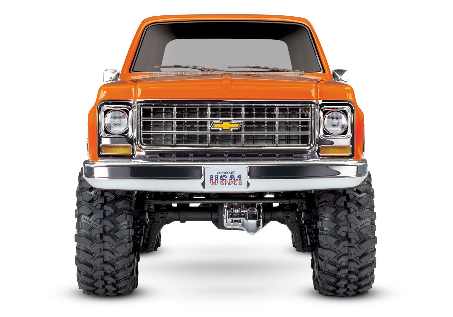 Traxxas - TRX-4® 1/10 Trail Crawler Truck w/1979 Chevy Blazer Clipless Body w/TQi 2.4GHz Radio, Naranja