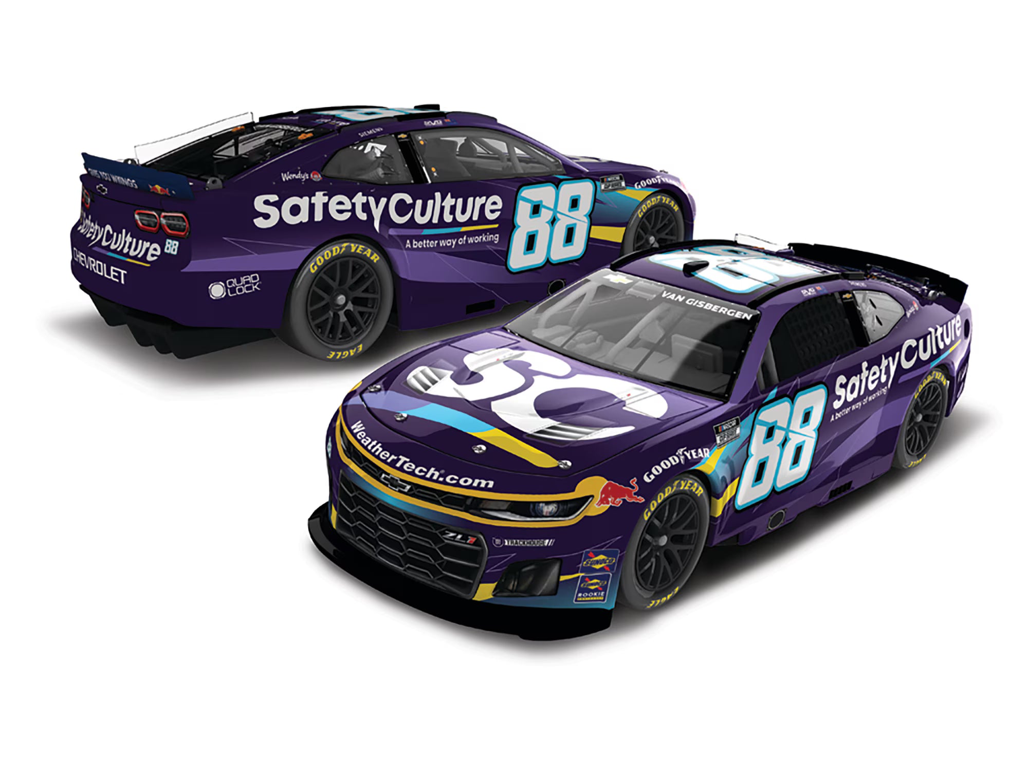 Lionel Racing - Shane Van Gisbergen NO. 88 SAFETYCULTURE (Autografiado), escala 1:24