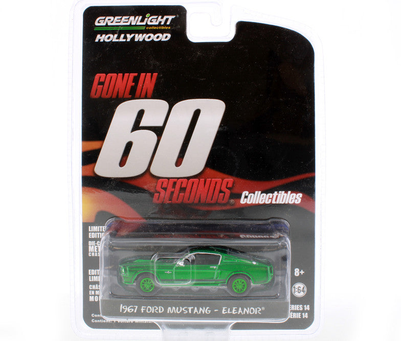 Greenlight - Gone in 60 Seconds 1967 Ford Mustang "Green" Chase - Eleanor, escala 1:64