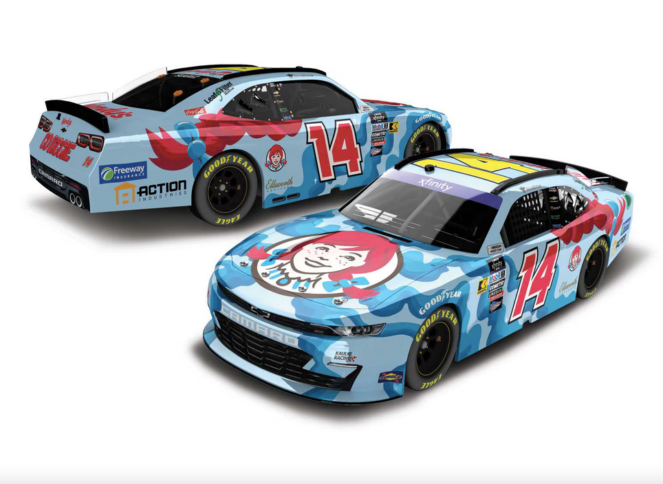 Lionel Racing - Daniel Suárez #14 Wendy´s 2024 Camaro, escala 1:64
