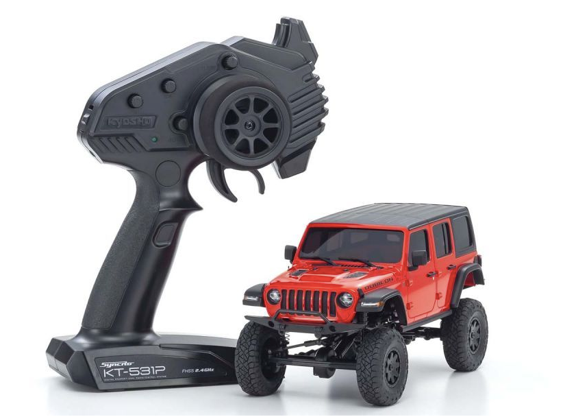Kyosho - MINI-Z 4X4 Series Ready Set JeepⓇ WRANGLER UNLIMITED Rubicon Firecracker Red