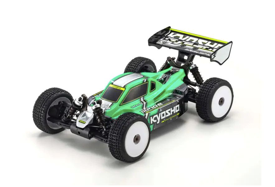 Kyosho - 1:8 Scale Radio Controlled Brushless Powered 4WD Racing Buggy readyset INFERNO MP10e Color Type 1 Green