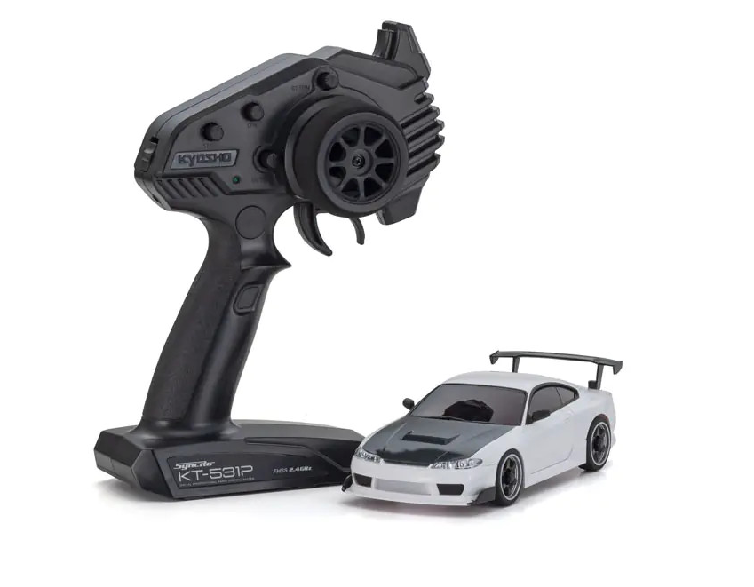 Kyosho - MINI-Z AWD NISSAN SILVIA S15 equipped with GT Wing White