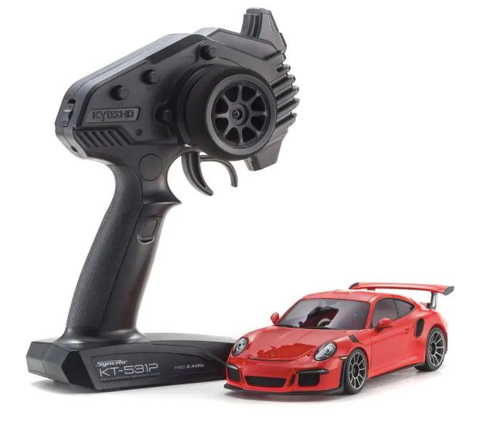 Kyosho - MINI-Z RWD MR-04 readyset Porsche 911 GT3 RS Lava Orange