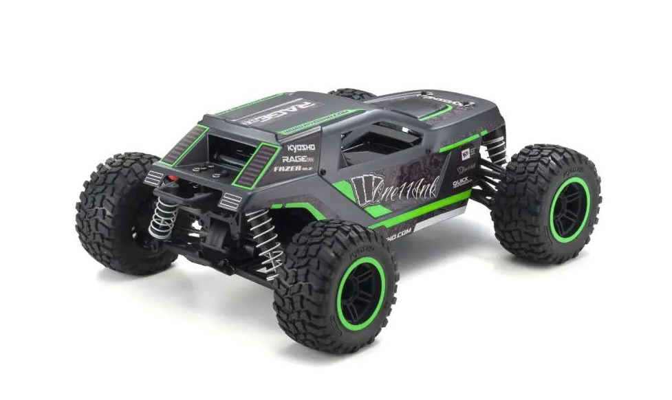 Kyosho - 1:10 Scale RC EP 4WD FAZER Mk2 FZ02L-BT RAGE2.0 Color Type2 Green