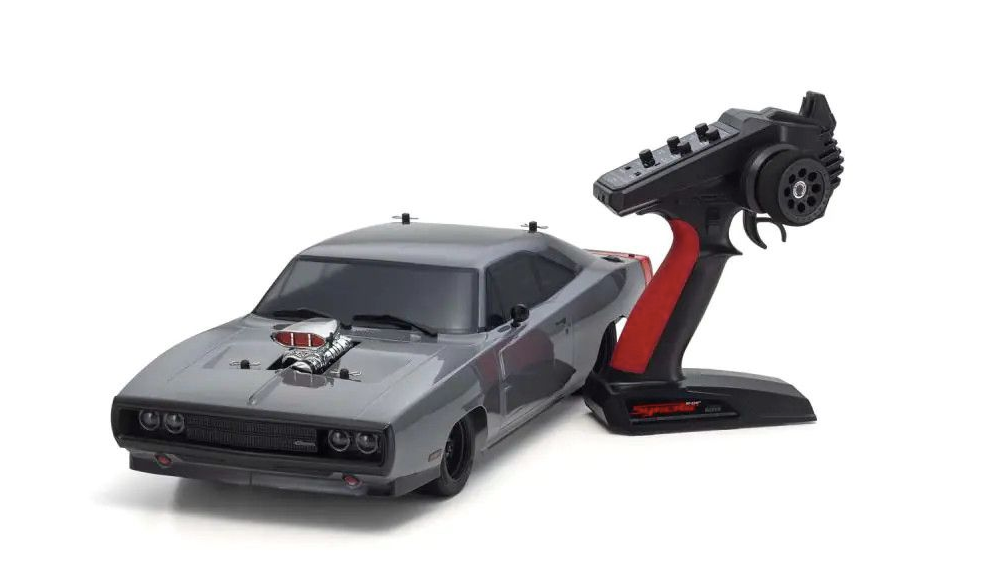 Kyosho - 1/10 Scale Radio Controlled Electric Powered 4WD FAZER Mk2 FZ02L VE Series Readyset 1970 Dodge Charger Supercharged VE Gray