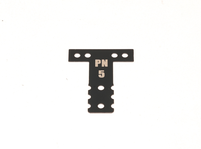 PN Racing - Mini-Z MR03/MR04 MM Spring Steel T-Plate #5 (Black)