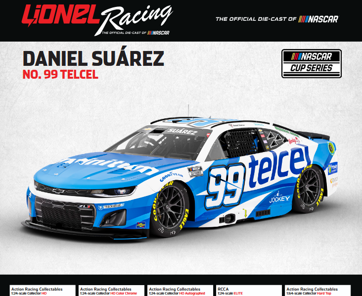 **PREVENTA** Lionel Racing - Daniel Suárez NO. 99 TELCEL, escala 1:24