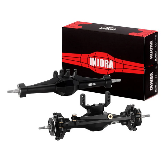 INJORA - +4mm Diamond Axles with Lay Down Servo Mount & Links for 1/18 TRX4M