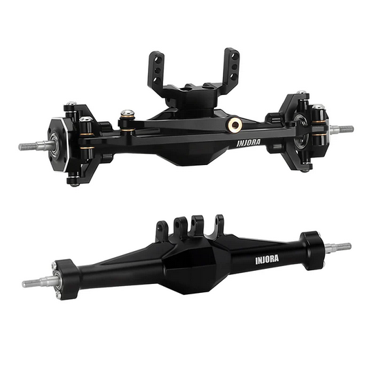INJORA - +4mm Diamond Axles with Lay Down Servo Mount & Links for 1/18 TRX4M
