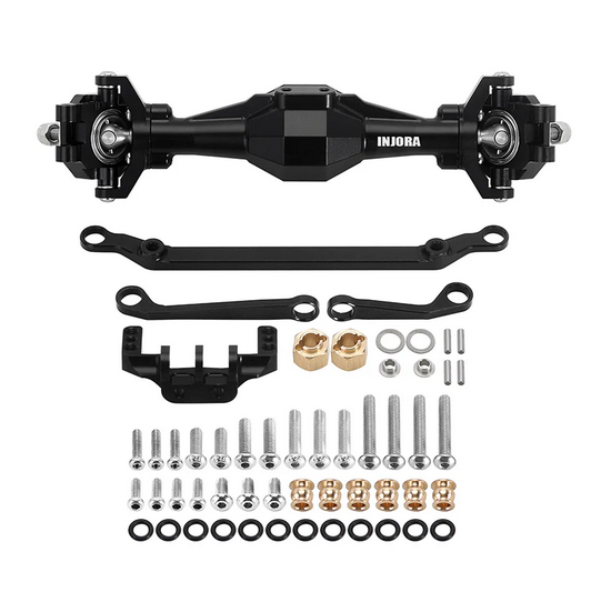 INJORA - +4mm Diamond Axles with Lay Down Servo Mount & Links for 1/18 TRX4M