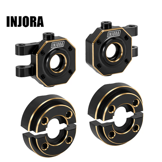 INJORA - Brass Steering Knuckles and Counterweight for 1/18 TRX4M