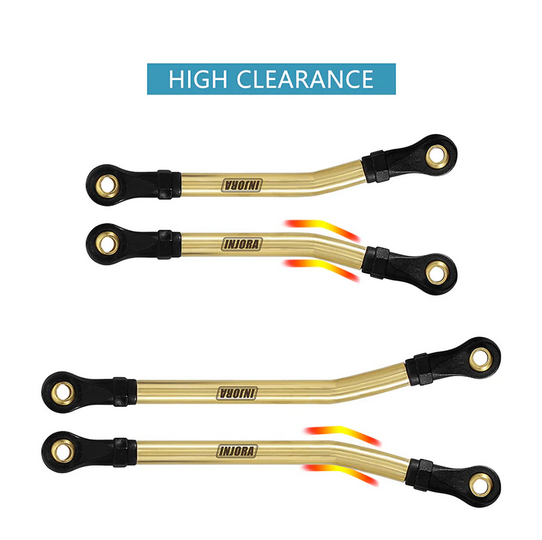 INJORA -8PCS Brass High Clearance Links Set for 1/18 TRX4M
