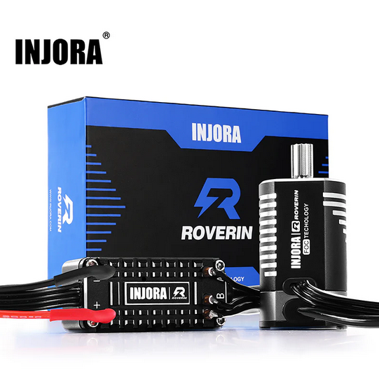 INJORA - Roverin FOC Sensored Brushless ESC & Motor Combo for 1/18 TRX4M Ascent18 (4800Kv)