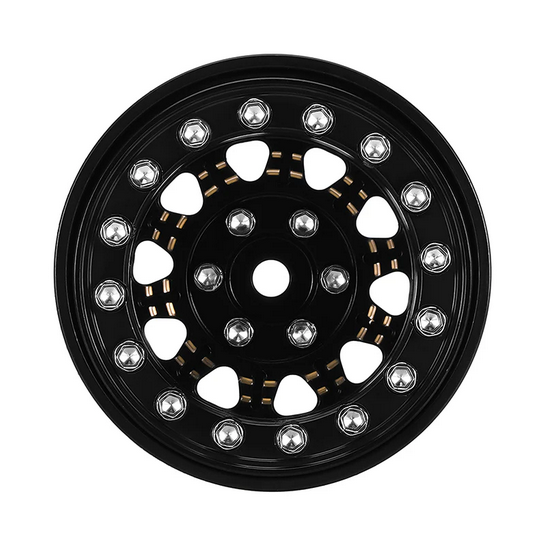 INJORA - 1.3" 81g/pcs Super Heavy Brass Beadlock Wheels for 1/24 1/18 RC Crawler