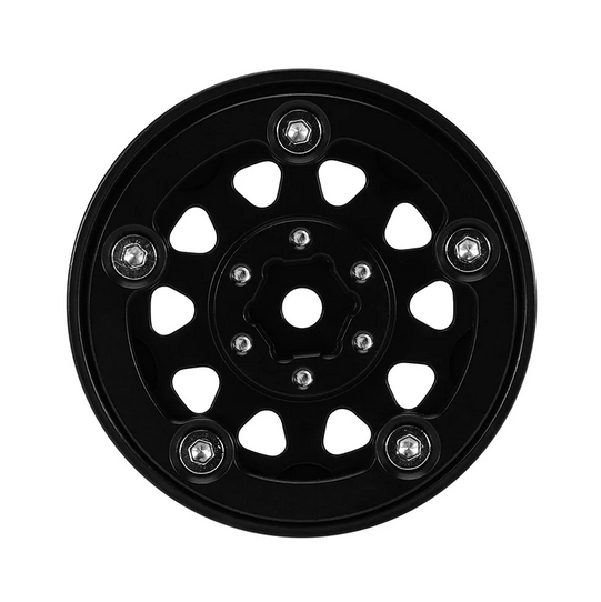 INJORA - 1.3" 81g/pcs Super Heavy Brass Beadlock Wheels for 1/24 1/18 RC Crawler