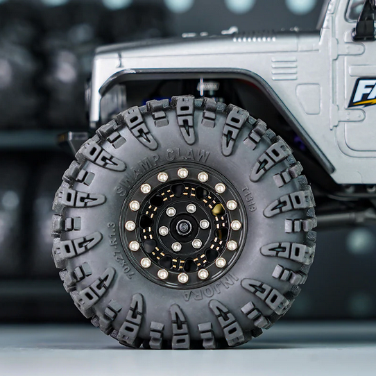 INJORA - 1.3" 81g/pcs Super Heavy Brass Beadlock Wheels for 1/24 1/18 RC Crawler