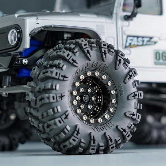 INJORA - 1.3" 81g/pcs Super Heavy Brass Beadlock Wheels for 1/24 1/18 RC Crawler