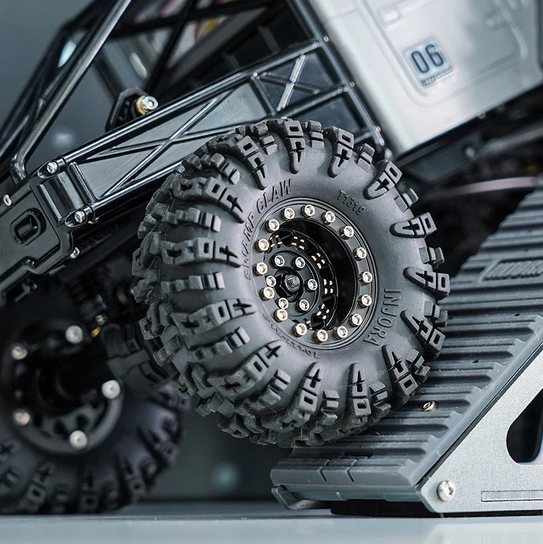 INJORA - 1.3" 81g/pcs Super Heavy Brass Beadlock Wheels for 1/24 1/18 RC Crawler