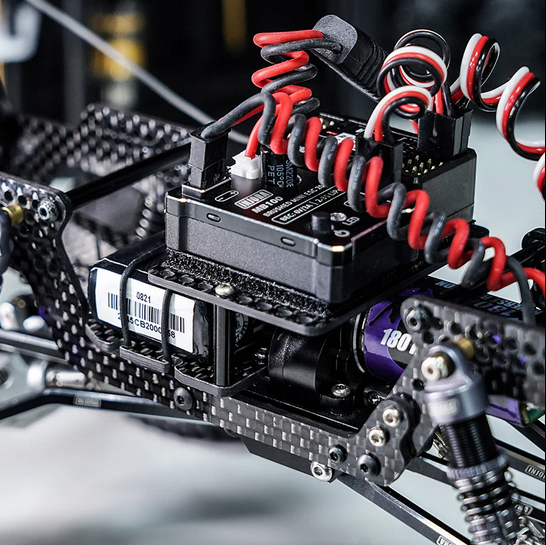 INJORA - Double Decker Carbon Fiber Tray Battery ESC Receiver Tray for 1/18 TRX4M