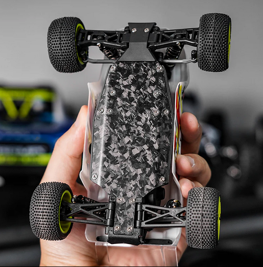 INJORA - Forged Carbon Fiber Chassis for 1/28 Losi Micro-T (7g)