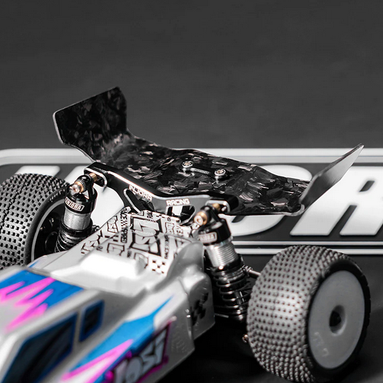 INJORA - Forged Carbon Fiber Chassis & Rear Wing for 1/24 Buggy Losi Micro-B