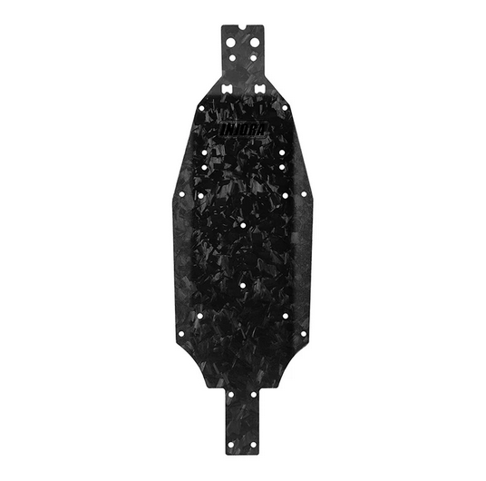 INJORA - Forged Carbon Fiber Chassis & Rear Wing for 1/24 Buggy Losi Micro-B