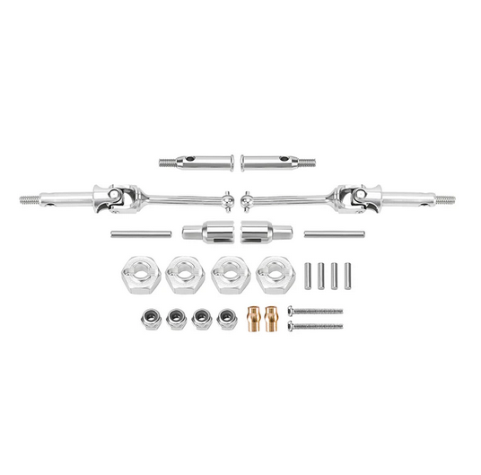 INJORA - Stainless Steel CVD Drive Shaft, Axles, Wheel Hexes Set for Losi Micro-B Micro-T