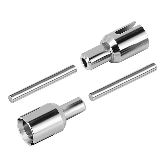 INJORA - Stainless Steel CVD Drive Shaft, Axles, Wheel Hexes Set for Losi Micro-B Micro-T