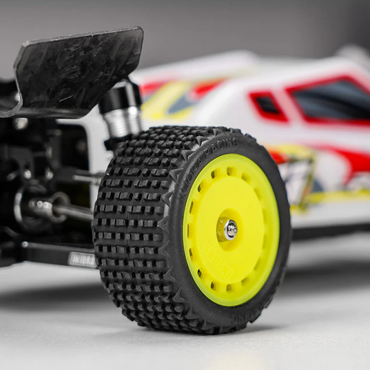 INJORA - Pre-mounted Pin Buggy Tires & Wheels for 1/24 Losi Micro-B Yellow