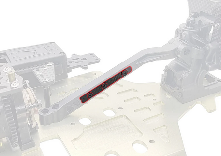 T-Work´s - TO-354-A-1 Graphite Plate Rear Compostite Brace 1.0mm ( For Kyosho MP11 )