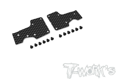 T-Work´s - TO-246-MP11-R1 Graphite Rear A-arm Stiffeners 1mm ( For Kyosho MP11 )