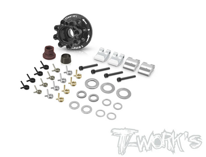T-Work´s - TG-077-32A 7075-T6 Alum. 4 shoes V2 Clutch Set 32mm ( For 1/8 Buggy / Truggy / GT )