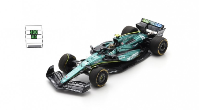 Spark - Fernando Alonso AMR24 Aston Martin Aramco F1 Team No.14 Mexican GP 2024, escala 1:43