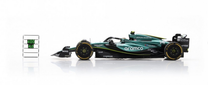 Spark - Fernando Alonso AMR24 Aston Martin Aramco F1 Team No.14 Mexican GP 2024, escala 1:43