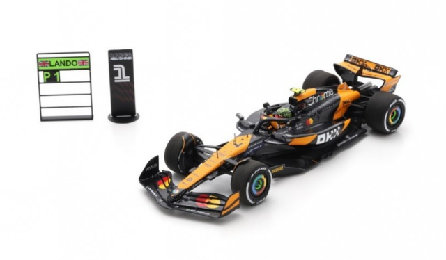 Spark - McLaren MCL38 No.4 Winner Abu Dhabi GP 2024 Lando Norris, escala 1:43
