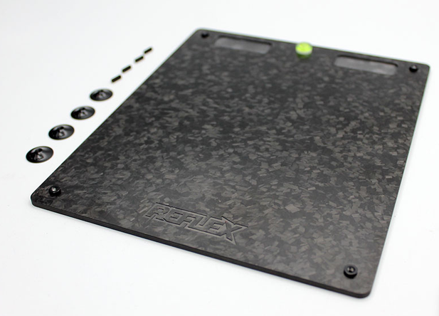 Reflex Racing - RX521V2 Reflex Racing Forged Carbon Fiber Level Adjustment Set-Up Board (Black)