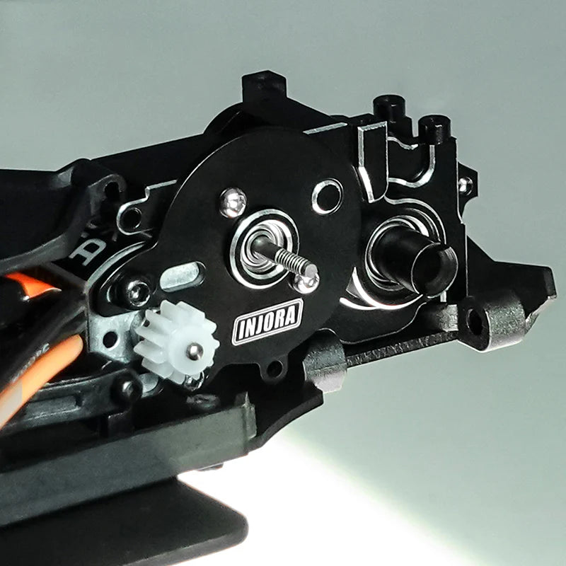 INJORA - Aluminum Transmission Housing with Motor Mount & Cover for Losi Micro-B Micro-T