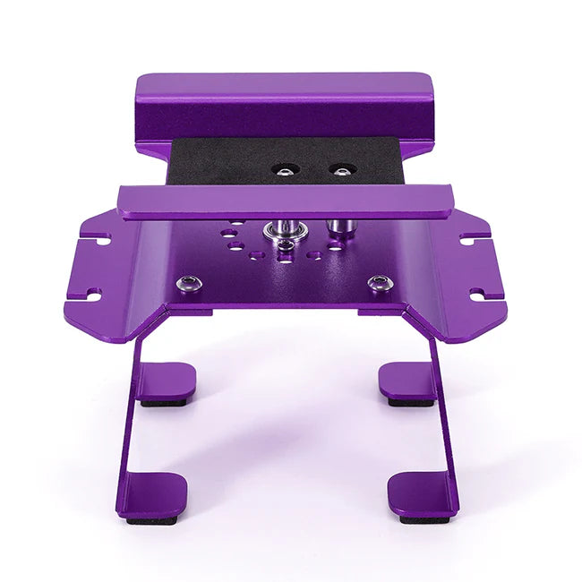 INJORA - Aluminum RC Car Stand with Shock Holder for 1/24 1/18 RC Crawler (PURPLE)