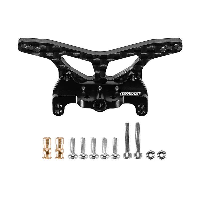 INJORA - Carbon Fiber Shock Towers with Shock Mount Spacer for Losi Micro-B Micro-T