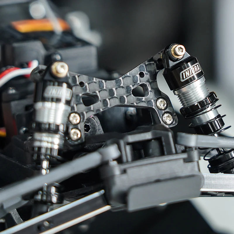 INJORA - Carbon Fiber Shock Towers with Shock Mount Spacer for Losi Micro-B Micro-T