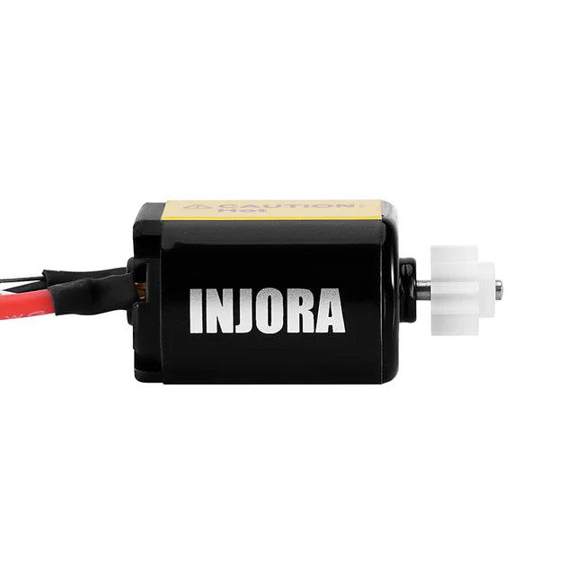 INJORA - 030 Brushed Motor with Mount for Losi Micro-B Micro-T (45T) - Motor with Plastic Pinion