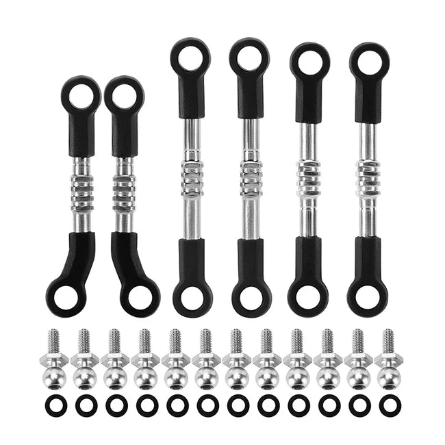 INJORA - Adjustable Stainless Steel Links Set for Losi Micro-B Micro-T