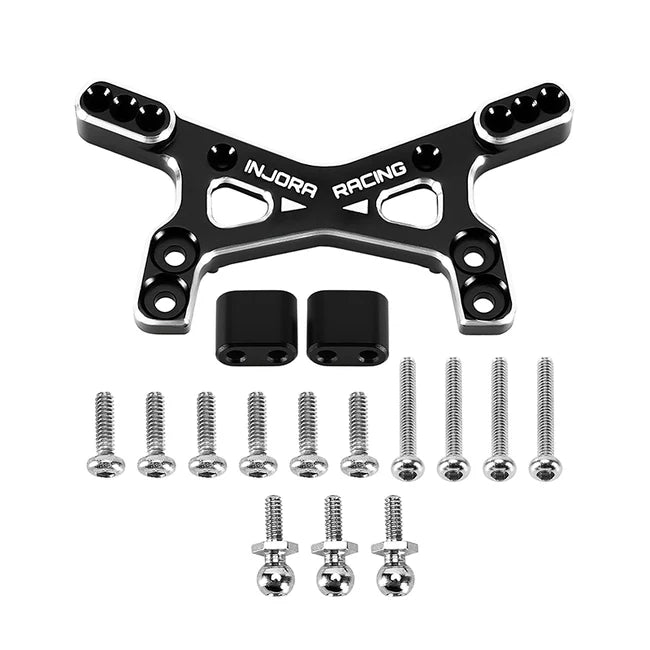 INJORA - Aluminum Front Rear Shock Towers with Shock Mount Spacer for Losi Micro-B Micro-T