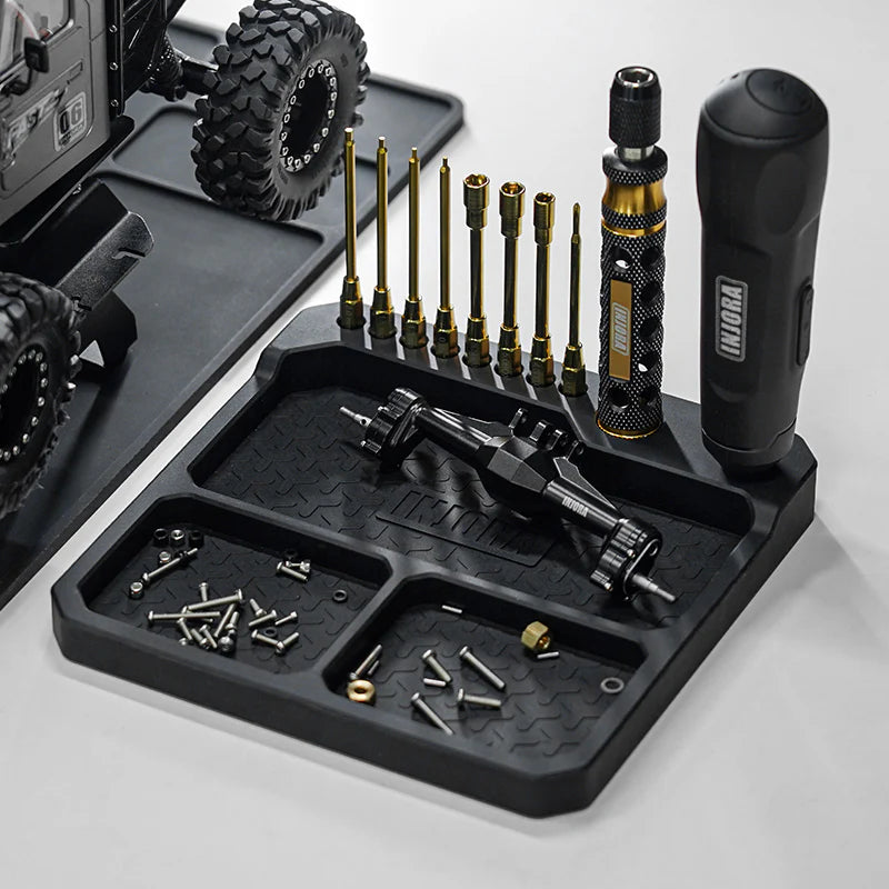 INJORA - Silicone Parts Tray with Tool Stand (160*160mm)