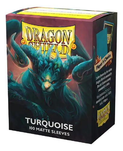 Arcane Tinmen - Dragon Shield - Turquoise - Players' Choice Matte Sleeves - Standard Size