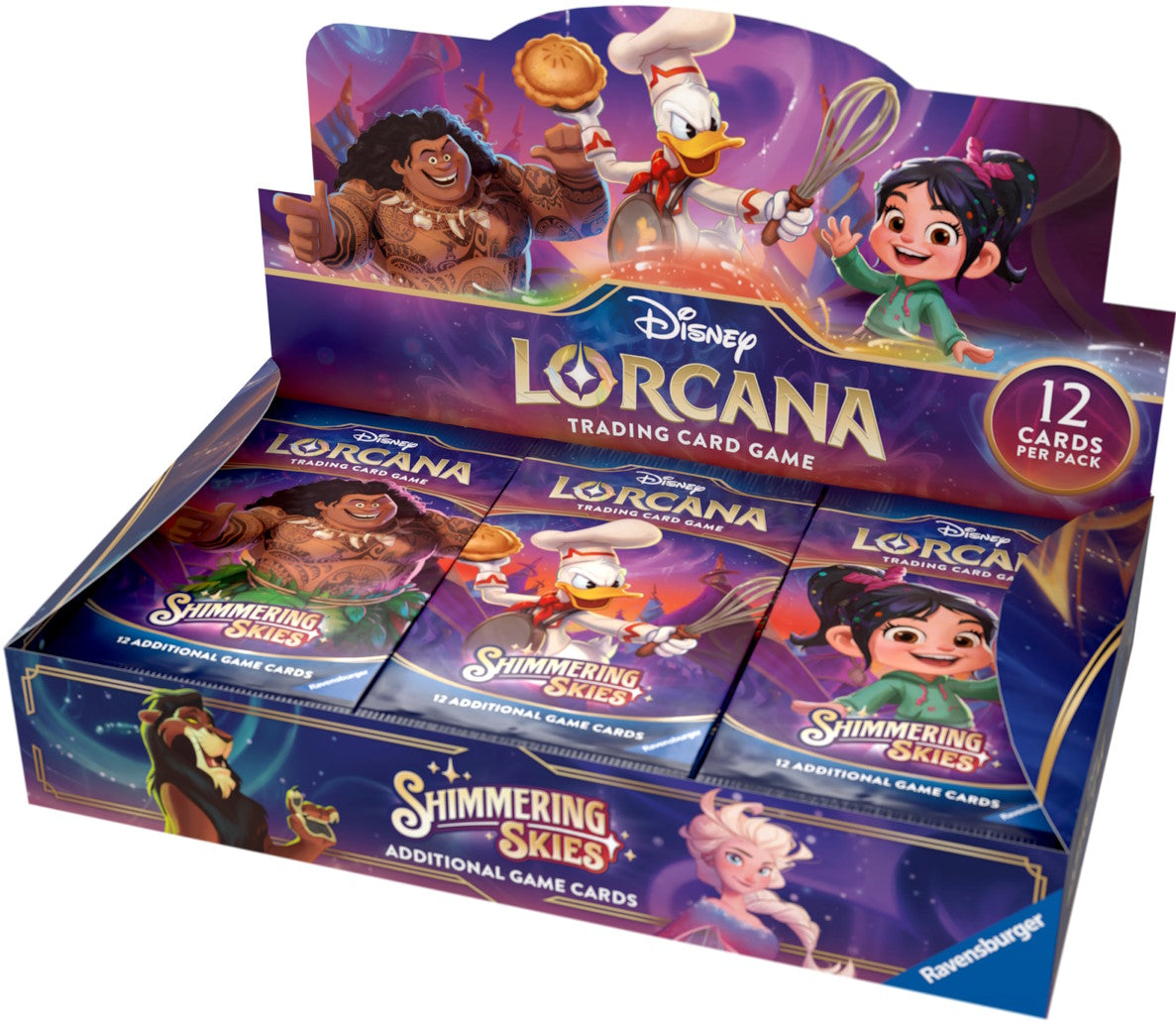 Ravensburger - Disney Lorcana: Shimmering Skies - Caja con 24 Sobres